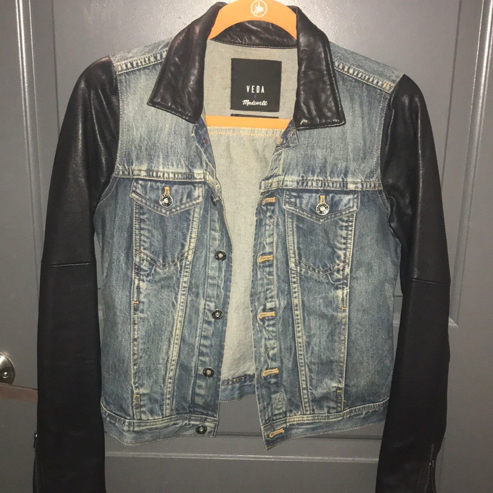 Madewell x Veda Denim and Leather Jacket